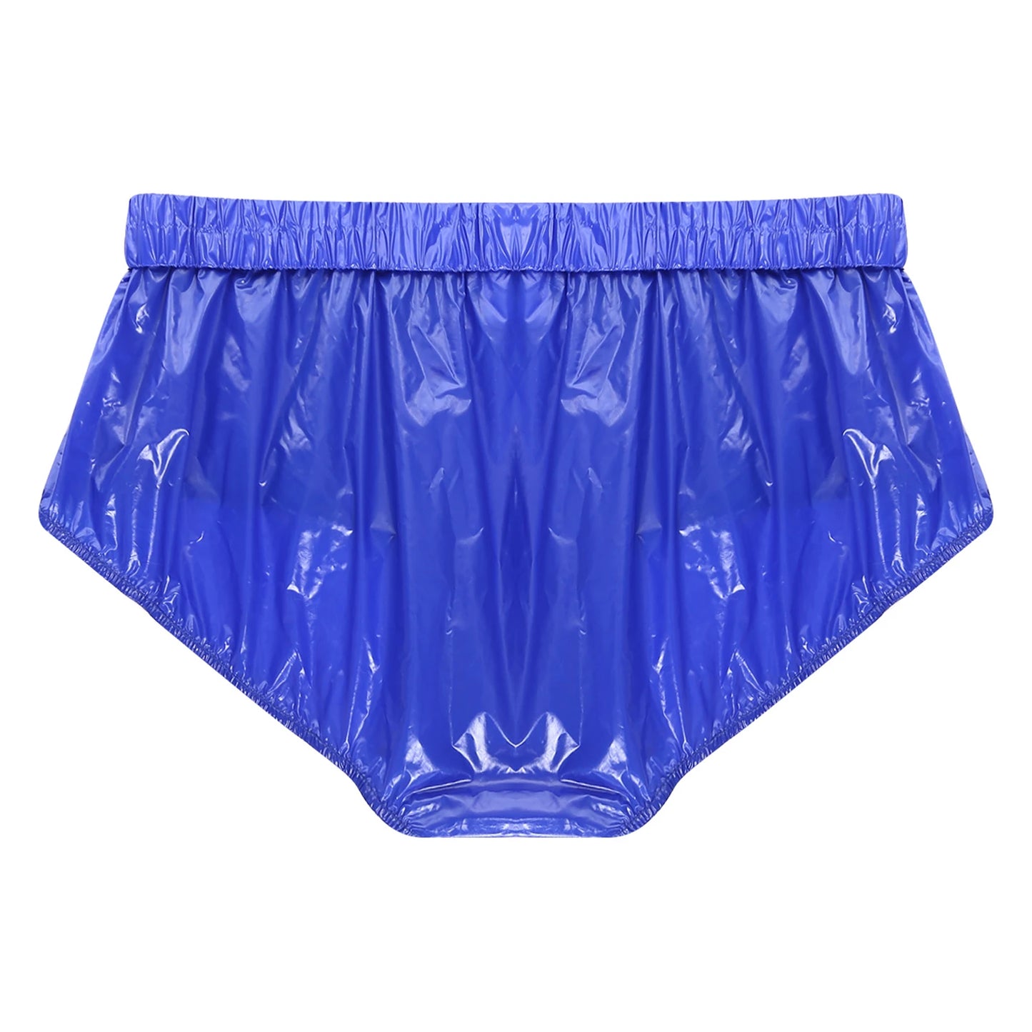 Mens Waterproof Incontinence Diaper Cover Solid Color Elastic Waistband Side Pressing Button Tear-away Washable Briefs Underwear