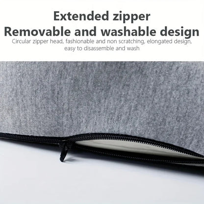 Memory Foam One-piece Seat Cushion Backrest Office Chair Cushion Massage Lumbar Support Pain Relief Breathable Car Butt Pad