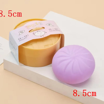 5.5/8.5cm Stress 1-12Pcs Dumpling Squash Toy Dampaline Squishy with Box Dumplings Sensory Squeeze Toy for  Relief Gift Birthday