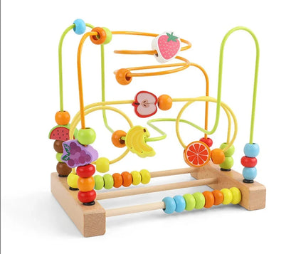 Montessori Wooden Rattles For Baby Crib Toys Baby Rattle Educational Musical Wooden Toys Children Development Games Wood Puzzles
