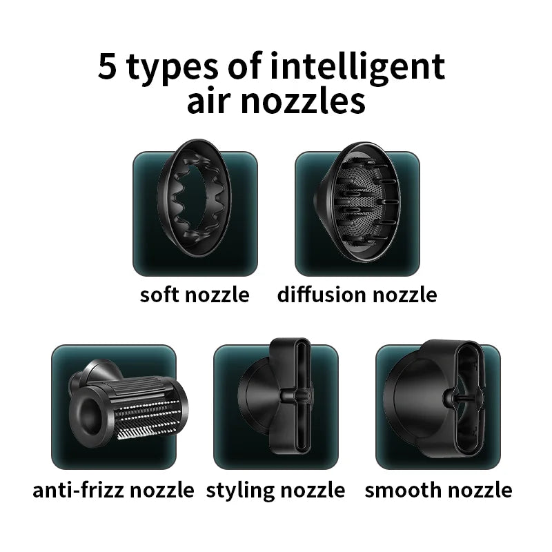 Hair Dryer with Negative Ions for Hair Care, Silent, Fast Drying, Temperature Control, High-Speed, Huaqiangbei Strong Wind Hd16 Hair Dryer