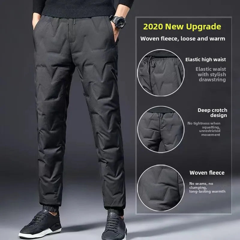 Thiened down Cotton Pants Winter Outdoor Men's Casual Trousers Windproof Warm Harlan Long Pants Other Sles Faionable