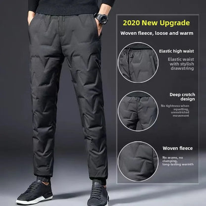Thiened down Cotton Pants Winter Outdoor Men's Casual Trousers Windproof Warm Harlan Long Pants Other Sles Faionable