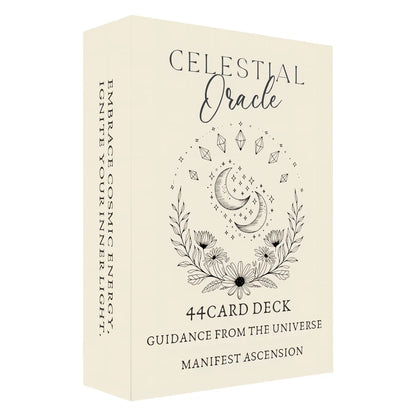 44 Card Deck, 13x8 Celestial Oracle Cards, Cosmic Guidance for Ultimate Personal Growth, Card Game for Inspiration