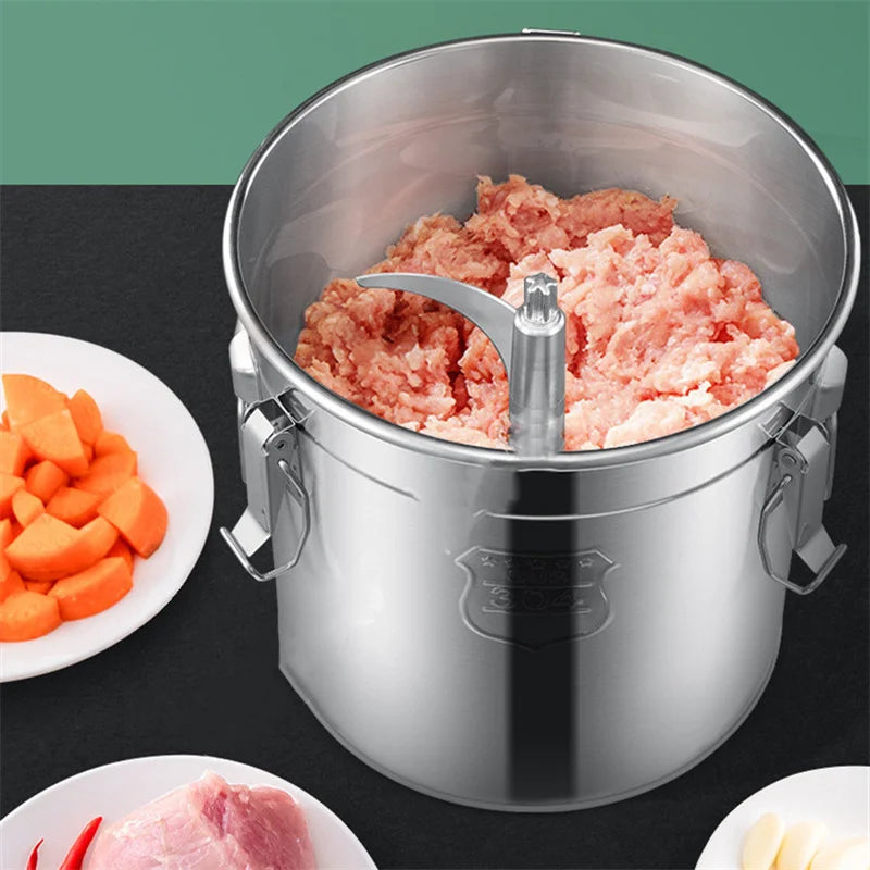 16L Mincer Meat Grinder Electric Garlic Machine Commercial Meat Grinder Large Capacity And High Power Stainless Steel Stir