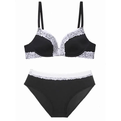 Ladies Comfort Gathering Wireless Bra A To C Cups, Soft Lace Alluring Style, Natural Bust Enhancement for Petite Figures, S-XL