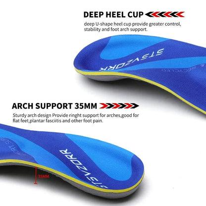 Arch Metatarsal Support Insole Plantar Fasciitis Orthotic Insert,Flat Feet Orthopedic Insoles Athletic Sneaker Heel Cushion Sole
