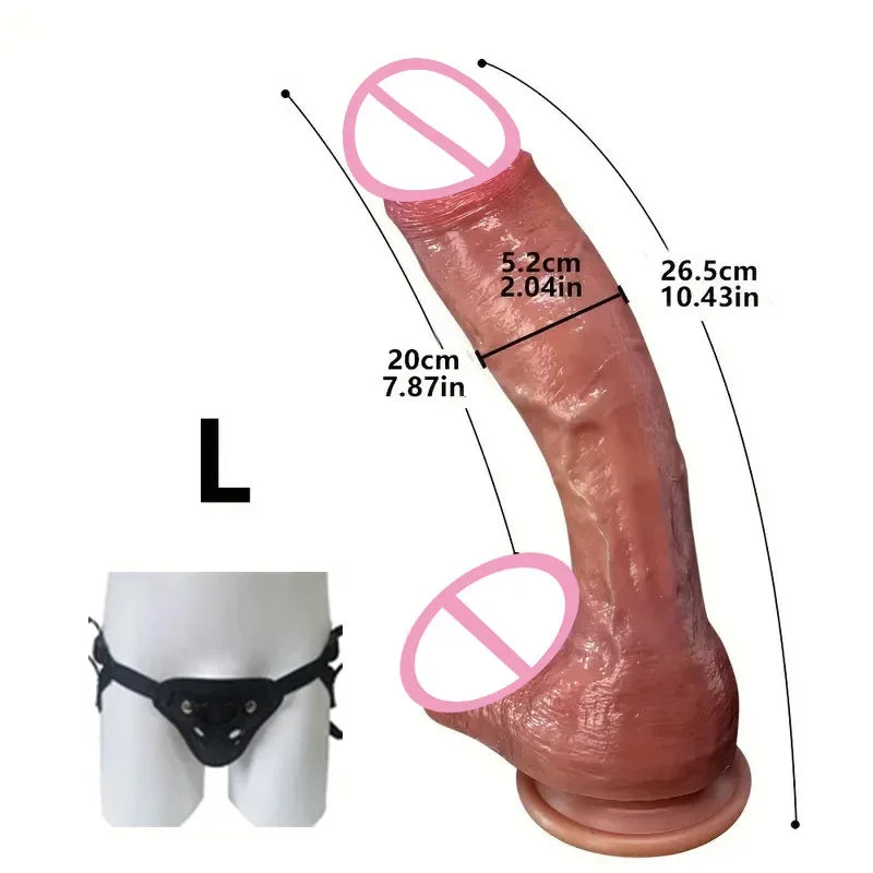 Oversized Realistic Dildo Huge Penis Penetration Anal Sex Toys For Women Masturbation Soft Dick Dildos Sexy Adult Sex Toy Gay