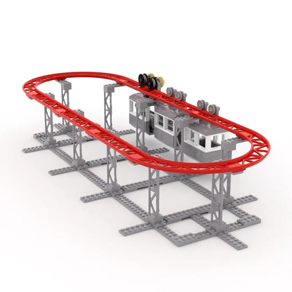 MOC STEM Technological Building Blocks Railway Track Cable Model Science Toys For Children Antistress Assembly Bricks Kits