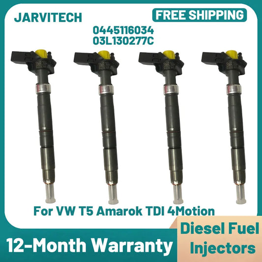 New Diesel Fuel Injector 0445116034 For VW Volkswagen Amarok 2.0 TDI 4Motion / BiTDI Multivan 0445116035 03L130277C
