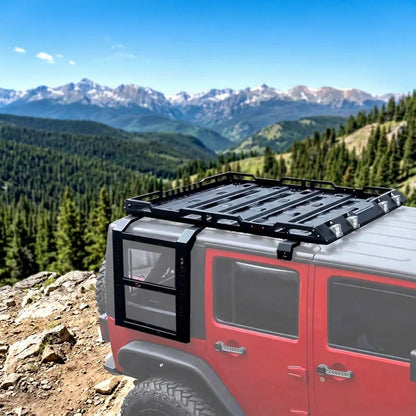 Bestseller 4X4 Car Roof with LED Ladder Lage Rack Mount Kit Cargo Basket for Wrangler JK JKU JL Gladiator