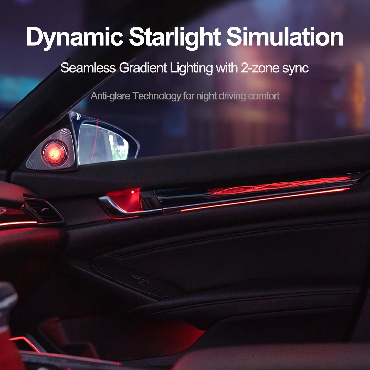EZoneTronics Custom Ambient Lighting Kit for 2018–2022 Honda Accord. 1:1 OEM, Vehicle-Specific Fit,App & Button Control.
