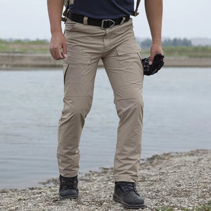 Summer Men Fashion Tactical Cargo Pants Male Simple Lightweight Outdoor Hiking Trousers Multi-pocket Versatile Pants