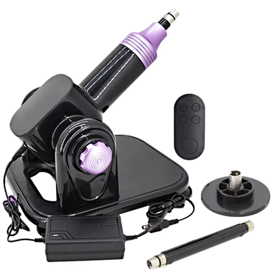 60W Automatic Sex Machine with Big Black Dildo for Women Love Machine Masturbation Pumping Gun for Couple Men Sex Toys