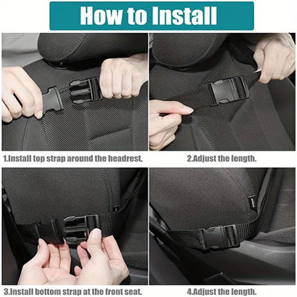 Car Backseat Organizer with Tablet Holder,1PC Kick Mats Back Seat Protector with 9 Storage Pockets Travel Accessories