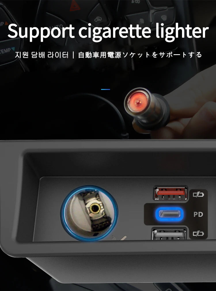 LOYEUANR For VW passat B6 B7  CC R36 Car Charger Cigarette lighter USB Fast Charging Type C  Power Adapter