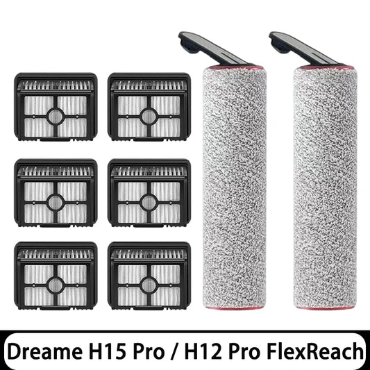 Compatible for Dreame H15 Pro / H12 Pro FlexReach / H13 FlexReach Brush Filter Accessories, ❌NOT for ( Dreame H15 Pro Heat )