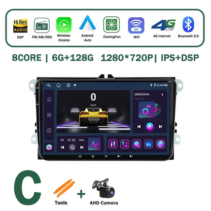 Android OS for VW Volkswagen Golf Polo Skoda Rapid Octavia Tiguan Passat Amarok Car Multimedia Video Stereo Player GPS Carplay