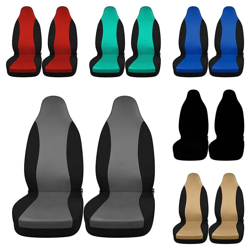 AUTOKING Multicolor Universal Car Seat Covers Front Interior Seat Covers Protection Accessories Fit for Auto Vehicle Truck SUV