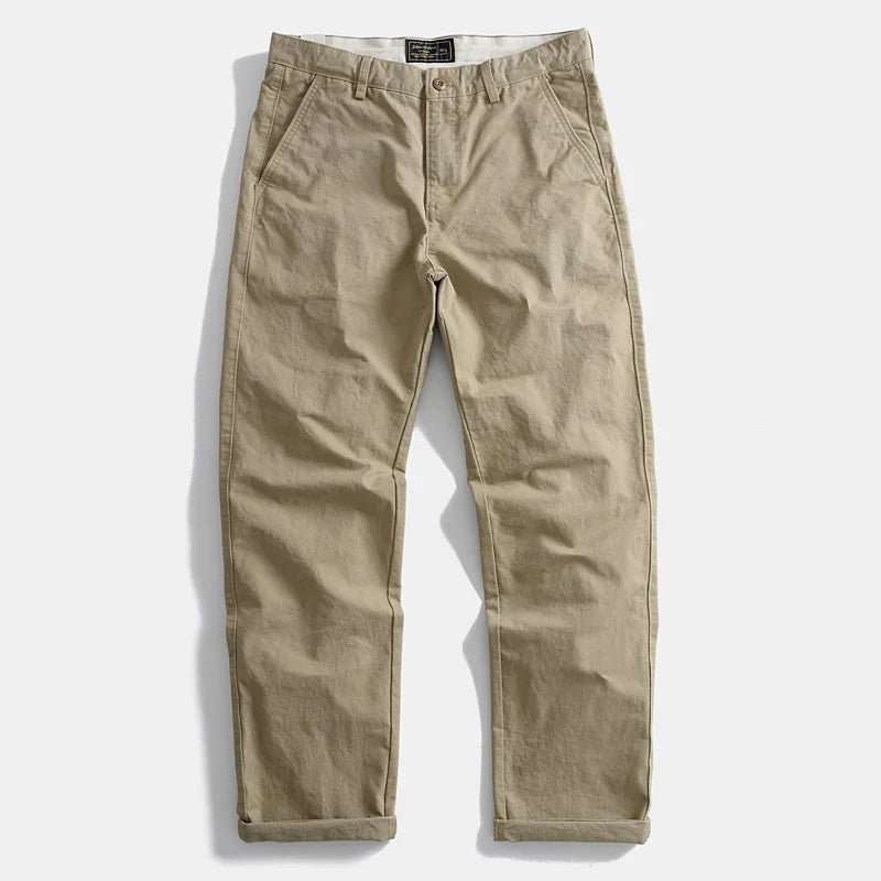 Heavyweight Thick Japanese Retro Pure Cotton Work Trousers Autumn Winter Men's Loose Casual Outdoor Straight Leg Pants Large ...
