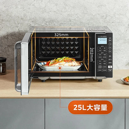 Flatbed Inverter Microwave Oven, Compact Home Use, Microwave & Grill Combo, Steam Oven, 1st Class Energy Efficiency, Model 233A