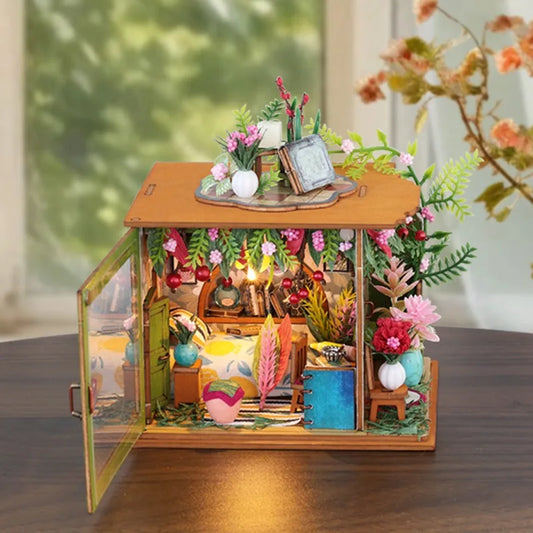 DIY Doll House Toys Wooden Kit Dollhouse Home Roombox Miniature Case Handmade Building  Models Birthday Gifts Creative Gift