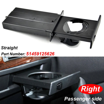 Front Left Right Cup Holder Drink Rack Black Holders For BMW E60 E61 M5 525i 528i 530i 535i 2002-2010 51459125622 51459125626