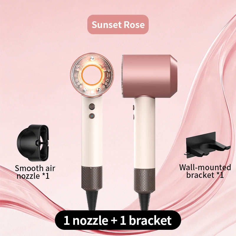 HD16 Leafless Hair Dryer Negative Ion High Power Fast Drying Constant Temperature Ultra-Quiet 5 Professional Nozzles Home Stylin