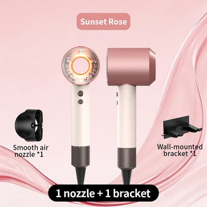 HD16 Leafless Hair Dryer Negative Ion High Power Fast Drying Constant Temperature Ultra-Quiet 5 Professional Nozzles Home Stylin
