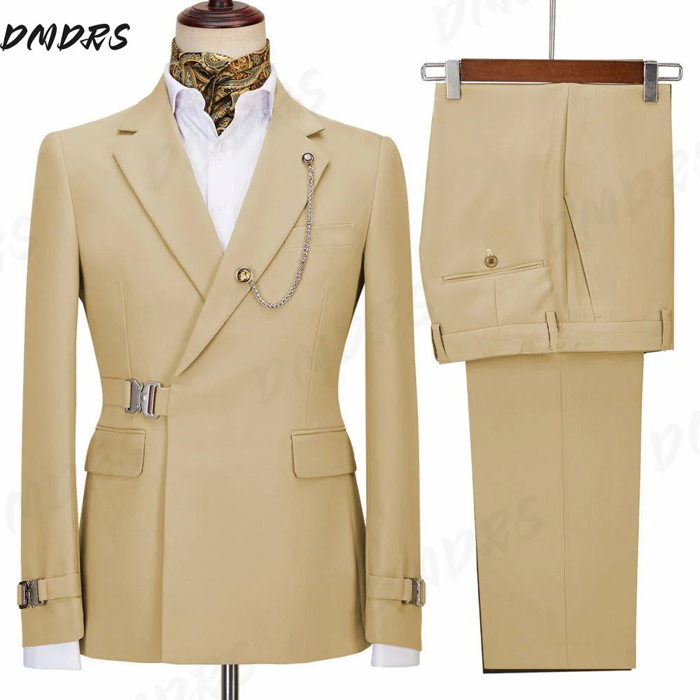 Wedding Suits For Men Elegant Blazers Set 2 Pieces Formal Classic Jackets Pants Full Coats Luxury Business 2026 Costume