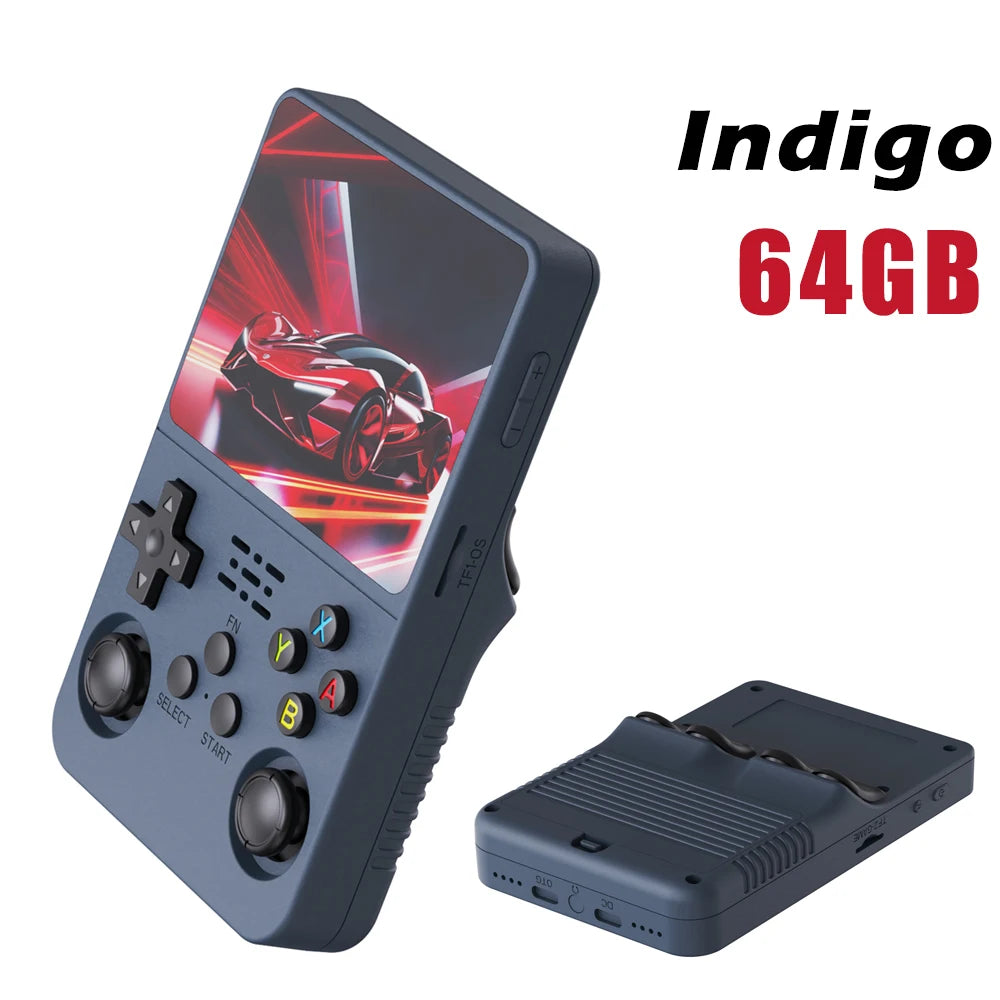 Open Source R36S Retro Handheld Video Game Console Linux System 3.5 Inch IPS Screen Portable Pocket Video Player 64GB Games Gift
