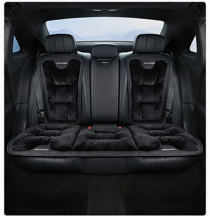 Car Seat Cushion For Ford Ranger T9 T7 T1 Raptor Warm Flannel Thick Plush Universal Rear Seat Backrest Protector Cover