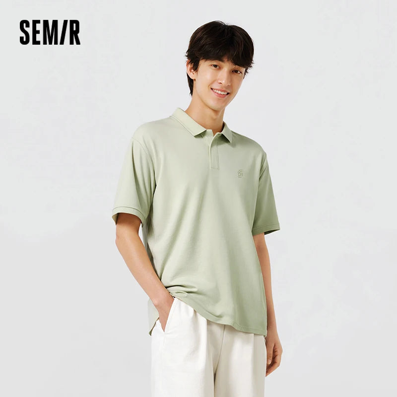 Semir Men Polo Shirt Basic Business Urban Casual Soft Knit Versatile Short Sleeve Top 2026 Comfortable Daily Fashion Wear