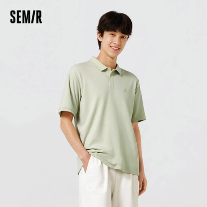 Semir Men Polo Shirt Basic Business Urban Casual Soft Knit Versatile Short Sleeve Top 2026 Comfortable Daily Fashion Wear
