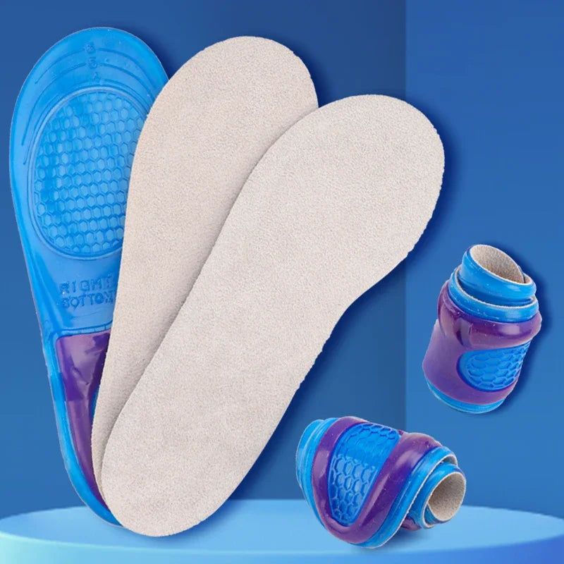 Gel Insole Silicone Orthopedic Insoles for Man Women Anti-Shock Shoe Inserts Arch Support Flat Foot Cushion Insoles for Feet