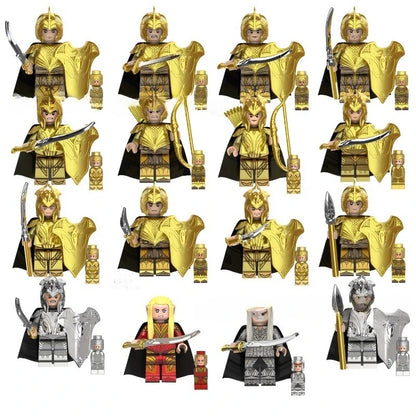 Mini Lord Rings Action Figures Building Block Ringwraiths Orcs Legion Elf King Princ Knight Dwarf Wizard Movie Characters Bricks