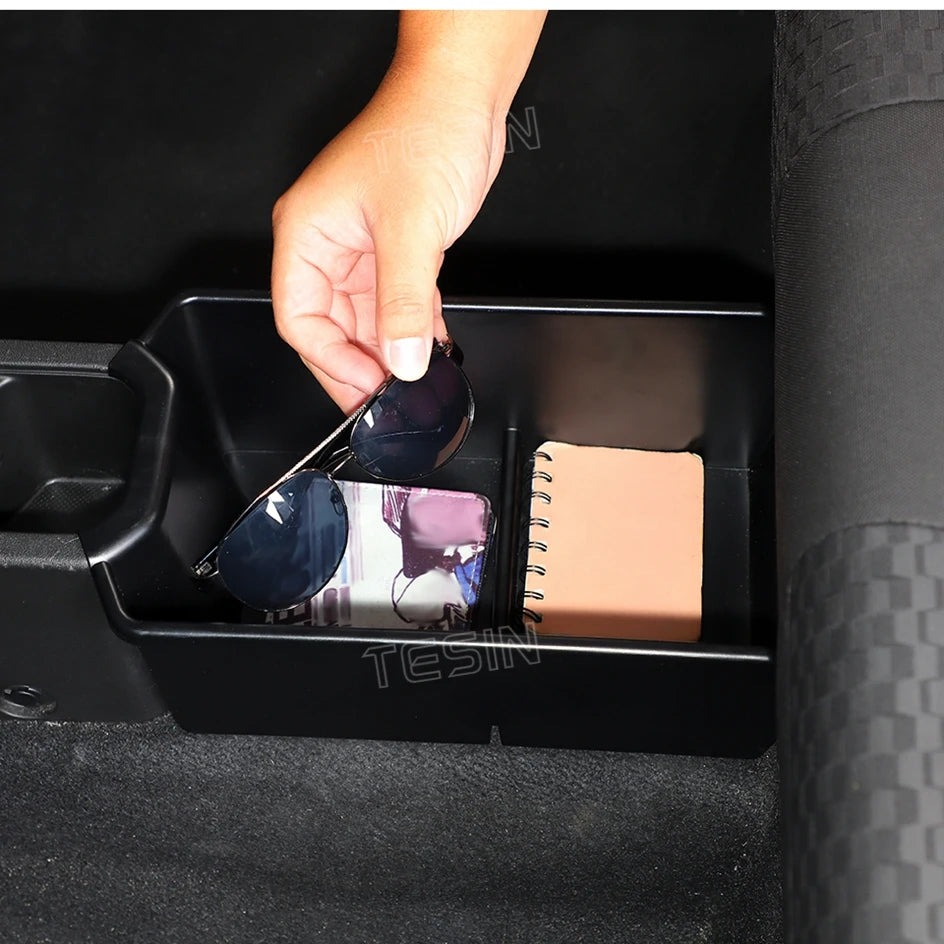 TESIN Car Rear Center Storage Box Organizer for Suzuki Jimny JB74 2/4 Door 2019 2020 2021 2022 2023 2024 Up Interior Accessories
