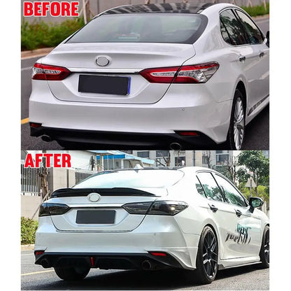 For Toyota Camry 8th 2018-2024 TRD Style Rear Wing Tail Spoiler Diffuser Trunk Top Wing Tail Lip Auto Parts Body Kit