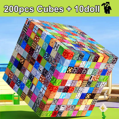 Magnetic Building Blocks Stacking Magnet Cube DIY Model Construction Set STEM Magnet Toys Birthday Gift