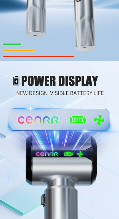 CENRR New Car Vacuum Cleaner Wireless Mini Powerful Portable HandHeld Car Cleaner LED Power Display Gift Lamp Air Gun  7500mAh
