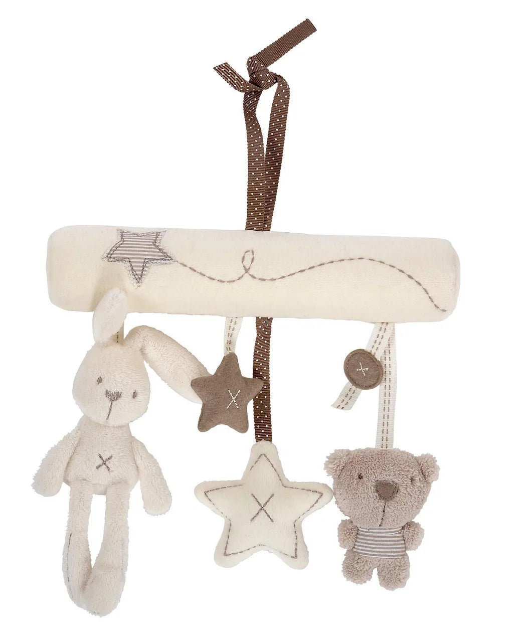Sensory Baby Plush Rattle Toys Stroller Musical Mobile Hanging Toys Baby Rattles Mobiles Babies Newborns Games Toy 0 6 12 Months
