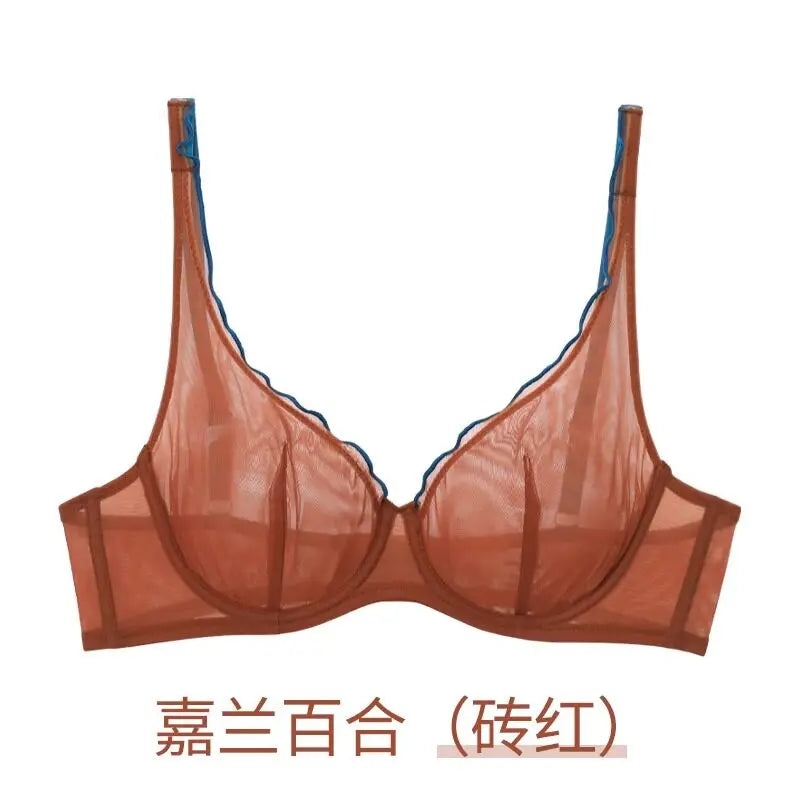 Women Summer Lingerie Set Push Up Bra Comfort Lift Seamless Push Up Bra for Women Full Cup No Underwire Ultra Thin Bra S-2XL Hot
