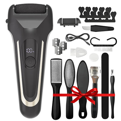 USB Powered Rechargeable Electric Foot Grinder Callus Remover with Adjustable Speeds for Men & Women's Pedicure