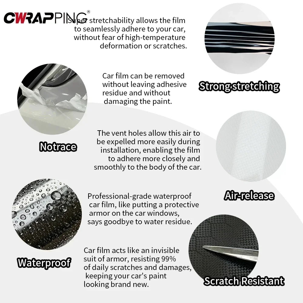 Car Adhesive Vinyl Honeycomb Auto Decal Wrap Film Waterproof Car Stickers Console Computer Laptop Helmets Skin Auto Accessories