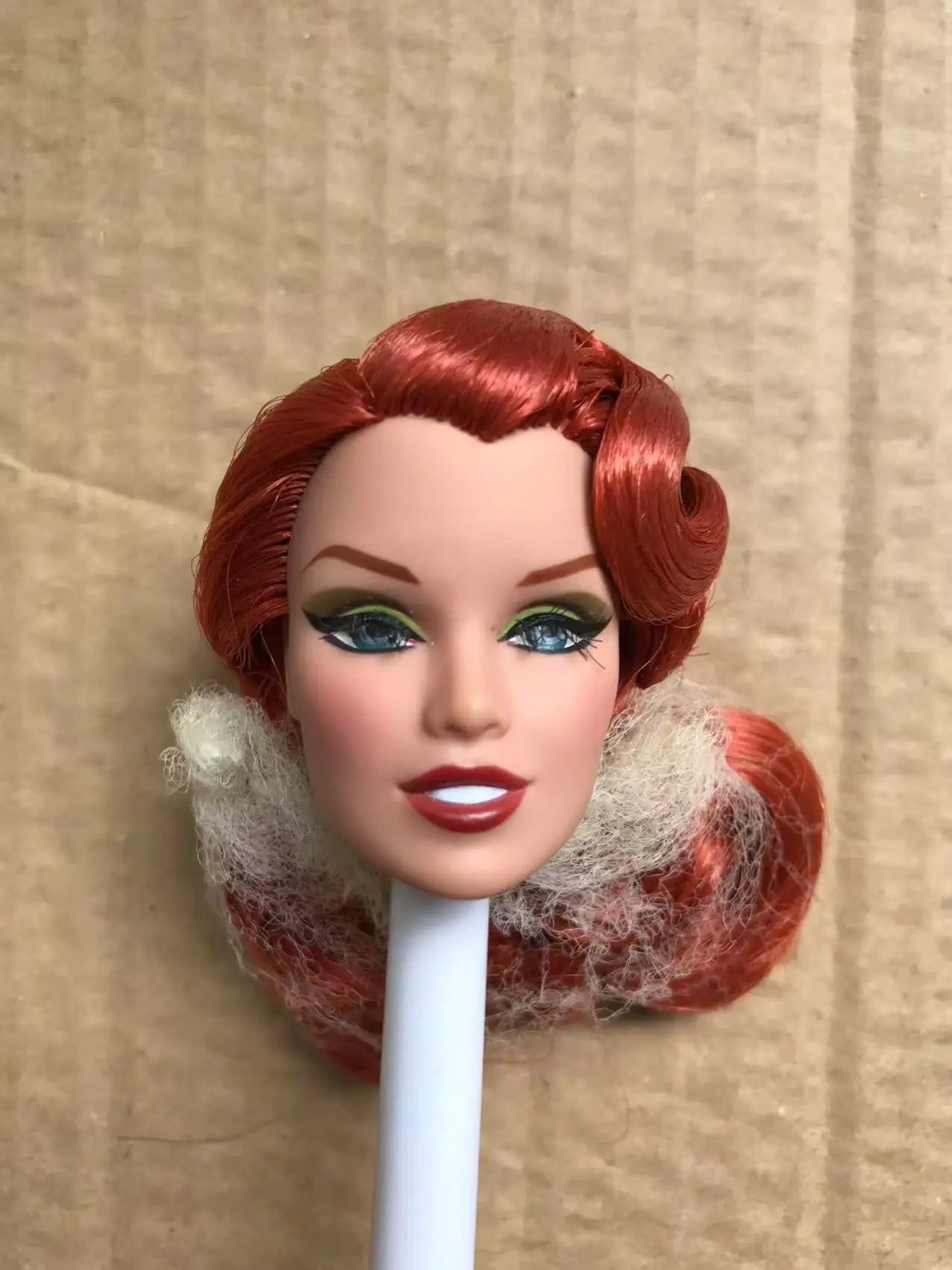 FR Rare Face Doll Heads White Brown Beige Skin Doll Figures Collection Doll Accessories Heads