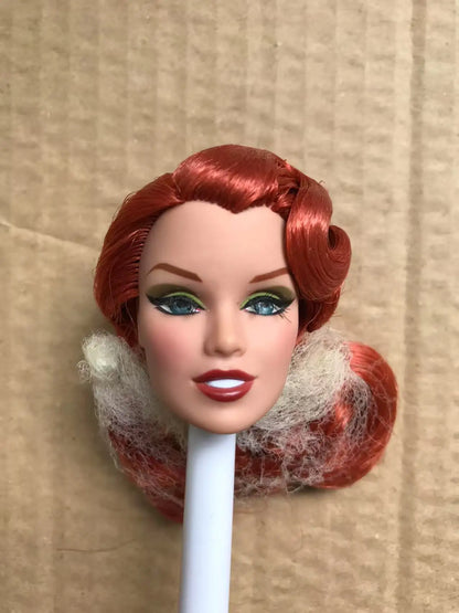 FR Rare Face Doll Heads White Brown Beige Skin Doll Figures Collection Doll Accessories Heads