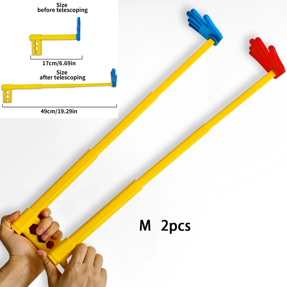 Three Sizes 3D Printed Retractable Hand Toy Telescopic Game Toy Funny Interactive Props Cosplay for Party Favors