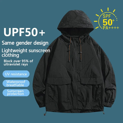 Summer Sun Protection Air-conditioned Clothing for Men & Women Fan Ice Jacket Refrigeration Hooded Fan Clothing Outdoor Fishing