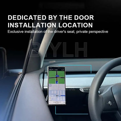 Car Metal Mobile Phone Holder For Tesla MODEL Y Model 3 Highland 2025 Powerful Magnetic Door Side Mobile Phone Holder Accessorie