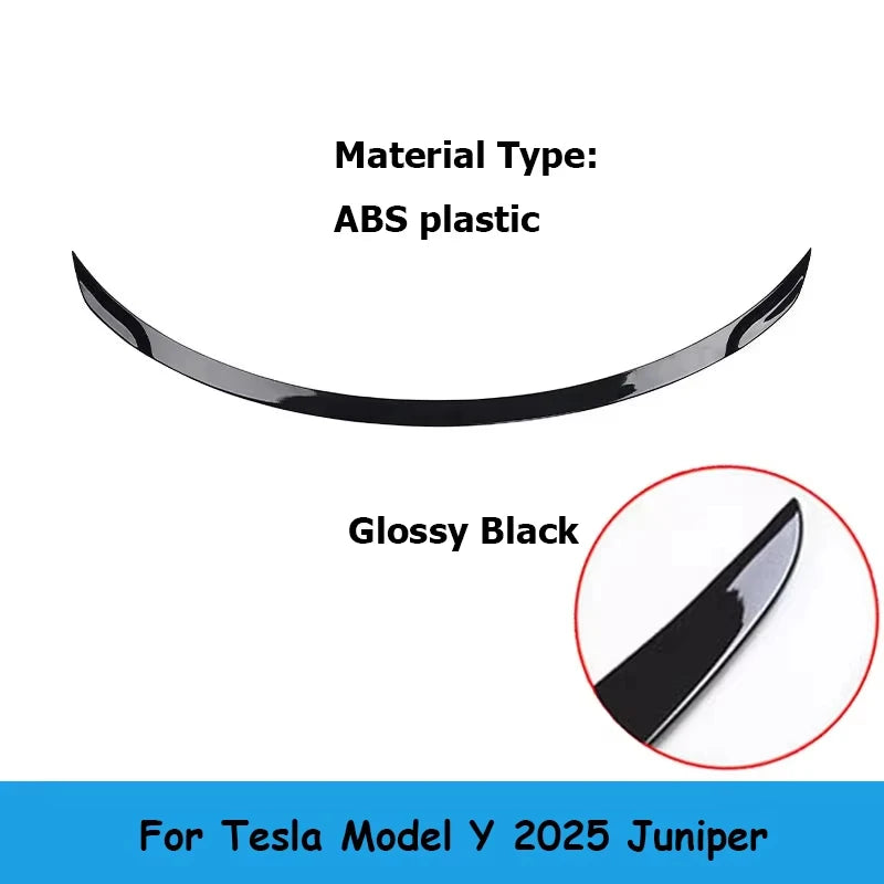 For Tesla Model Y Juniper Performance 2025 2026 ABS Carbon Fiber Spoiler, ABS Rear Trunk Wing,  Exterior Styling Car Accessories